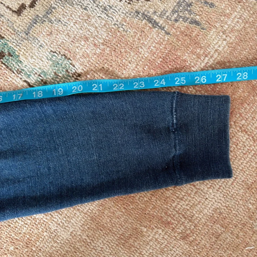 Polo Ralph Lauren Mens Indigo Blue Cotton Crewneck Sweatshirt Vintage Style L